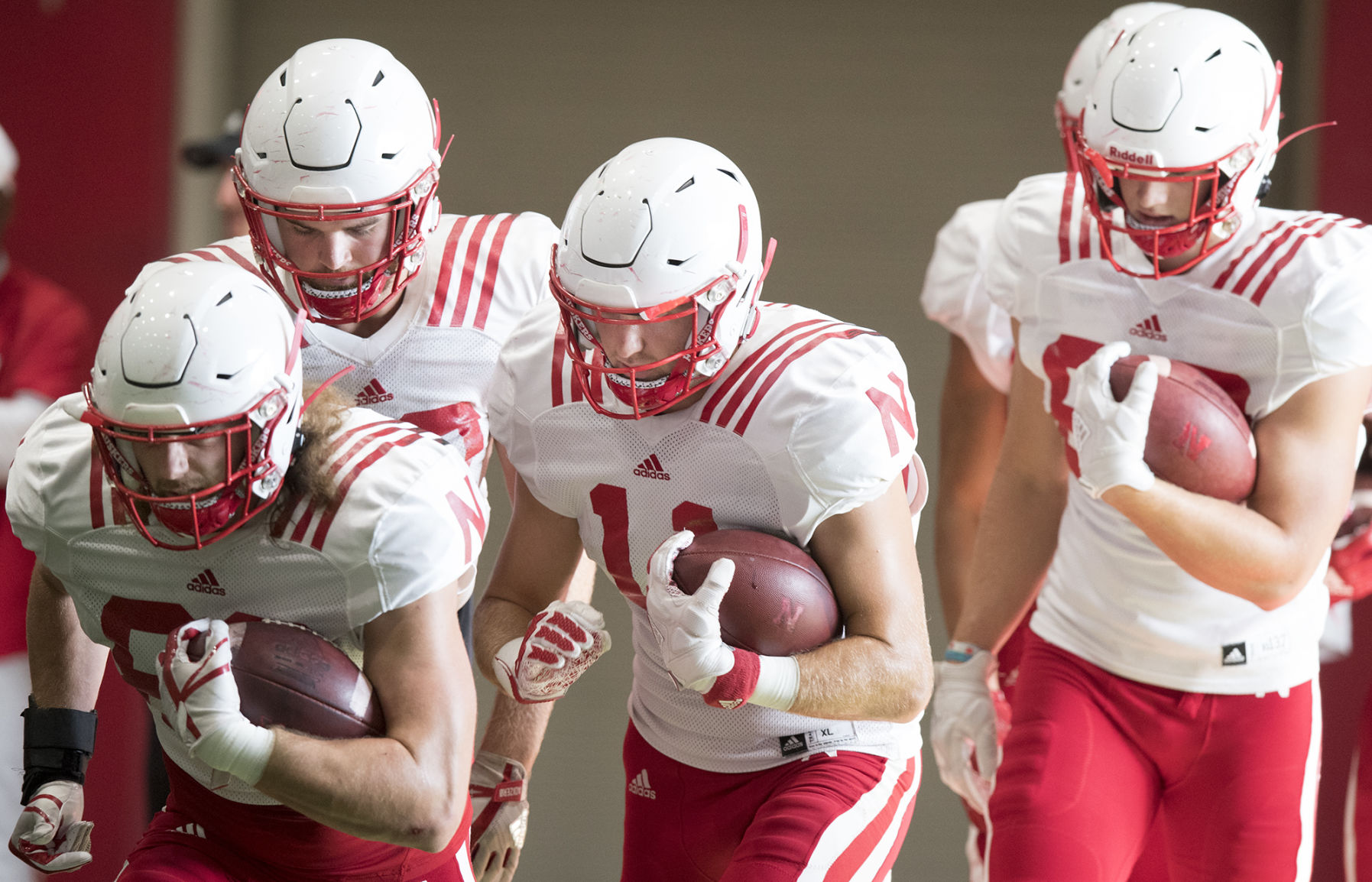 Nebraska football practice, 8/14